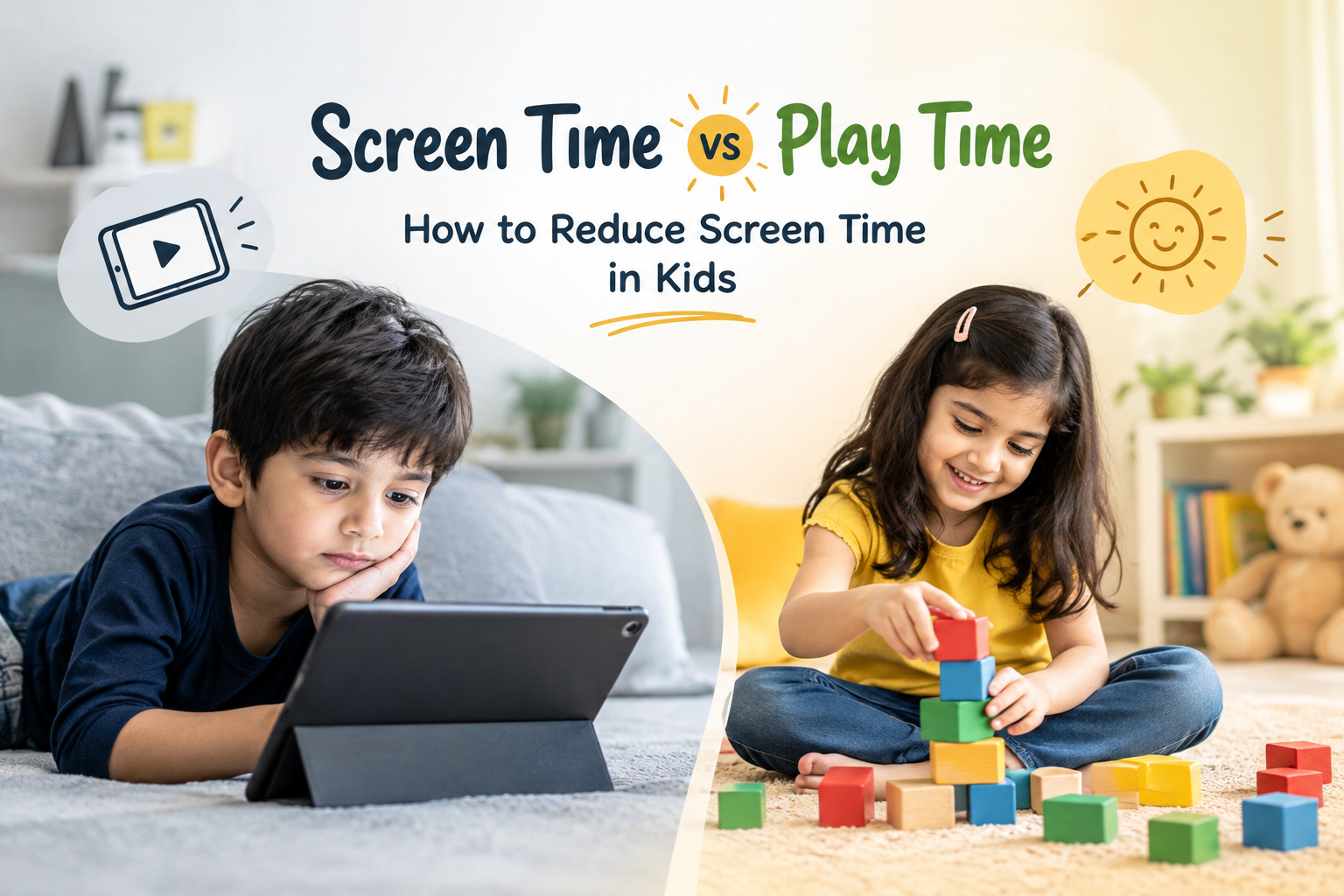 Screen Time Tv Screen Time vs Play Time: How to Reduce Screen Time in Kids | sharenting.in