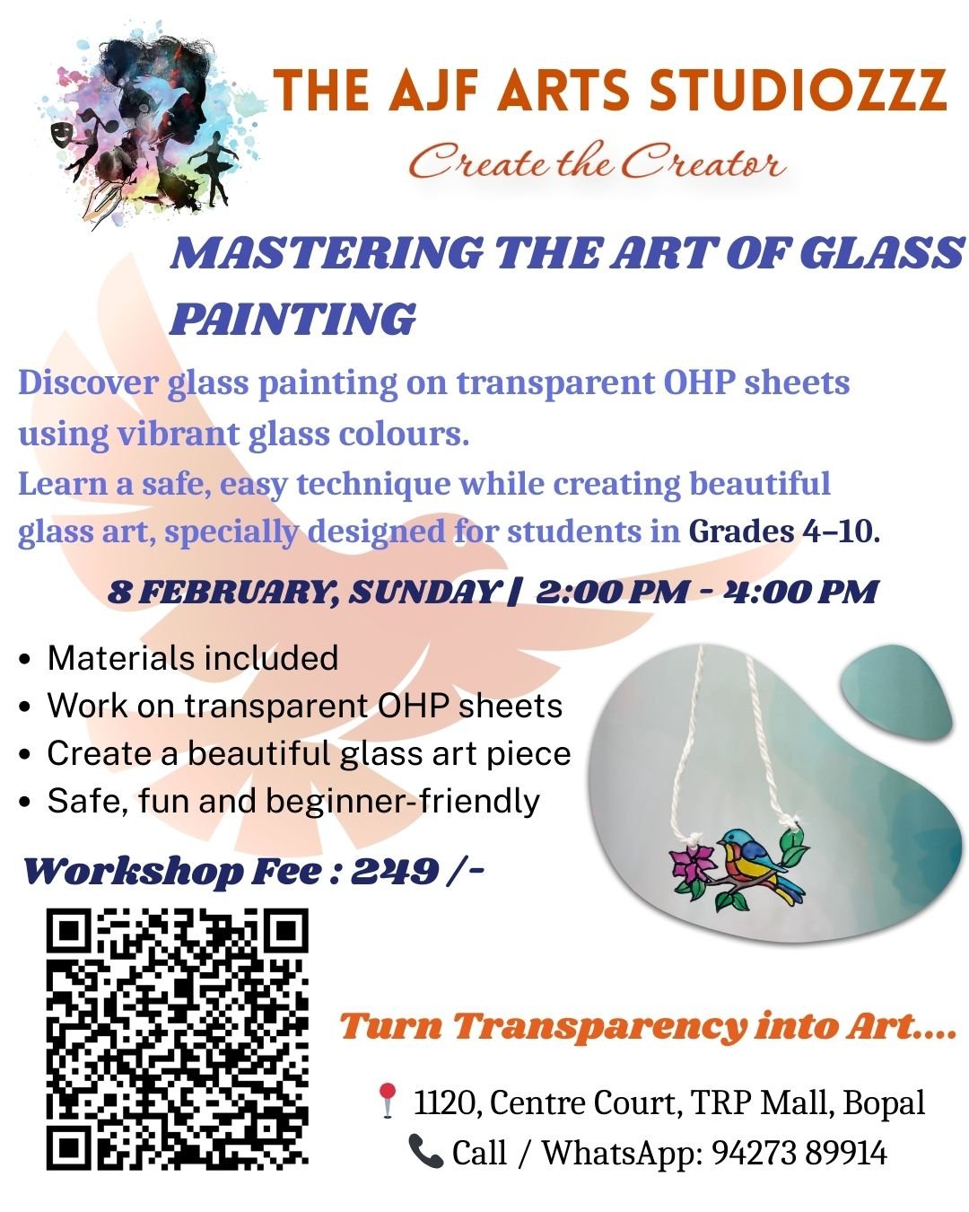 GLASS PAINTING ON OHP SHEET WORKSHOP