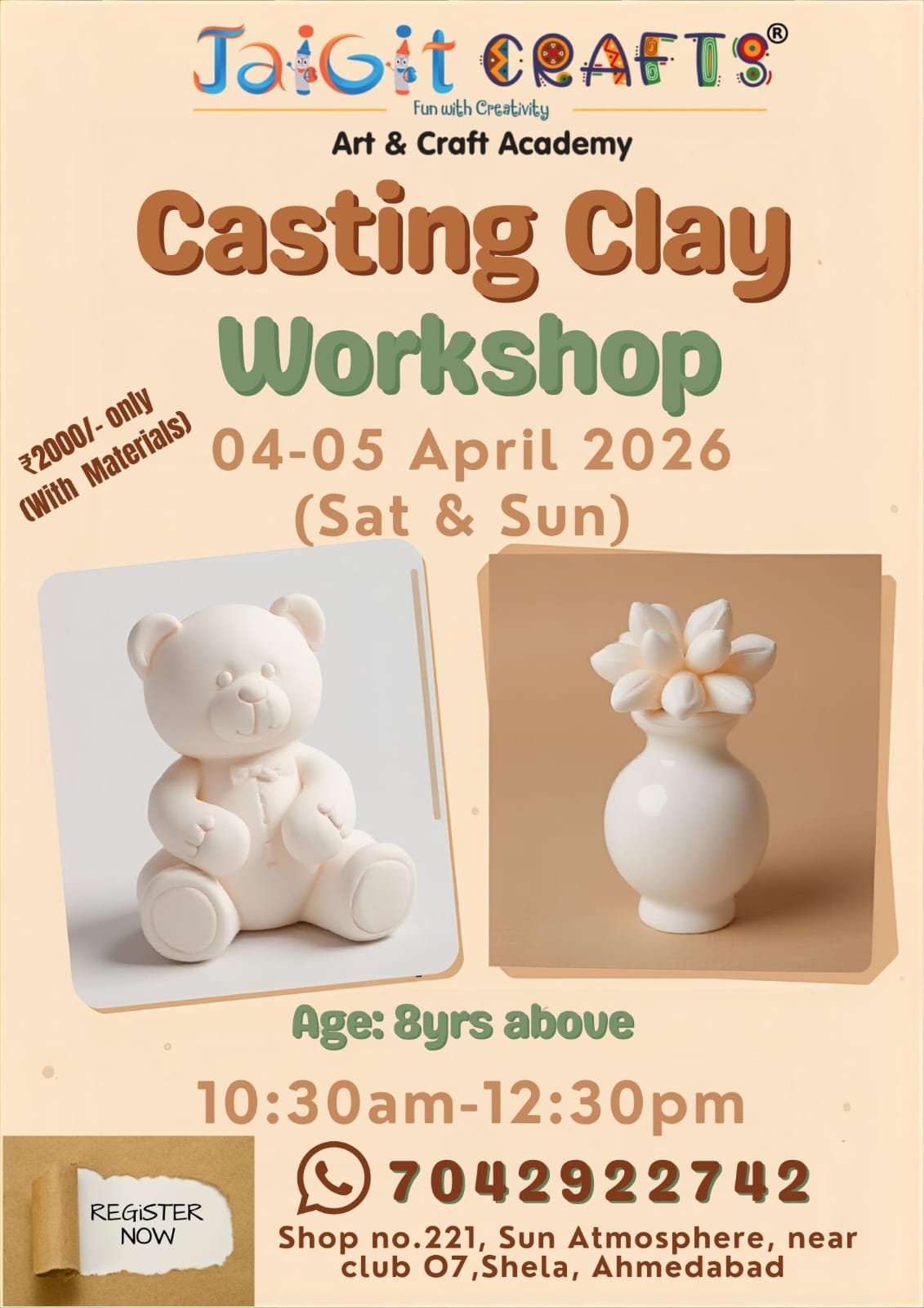 Casting Clay Workshop