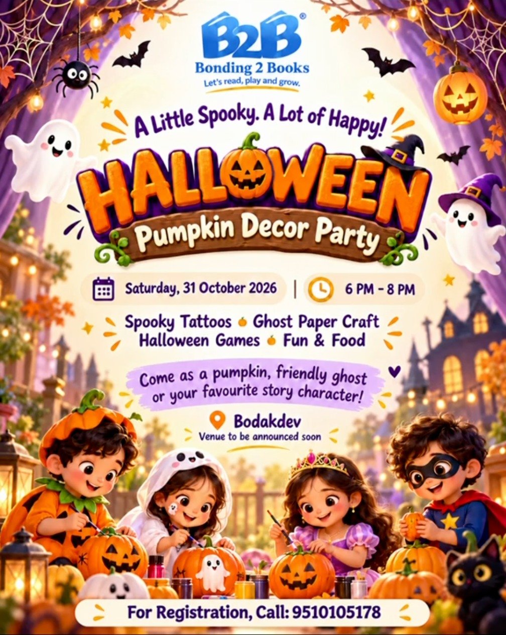 Pumpkin Décor Party by Bonding 2 Books